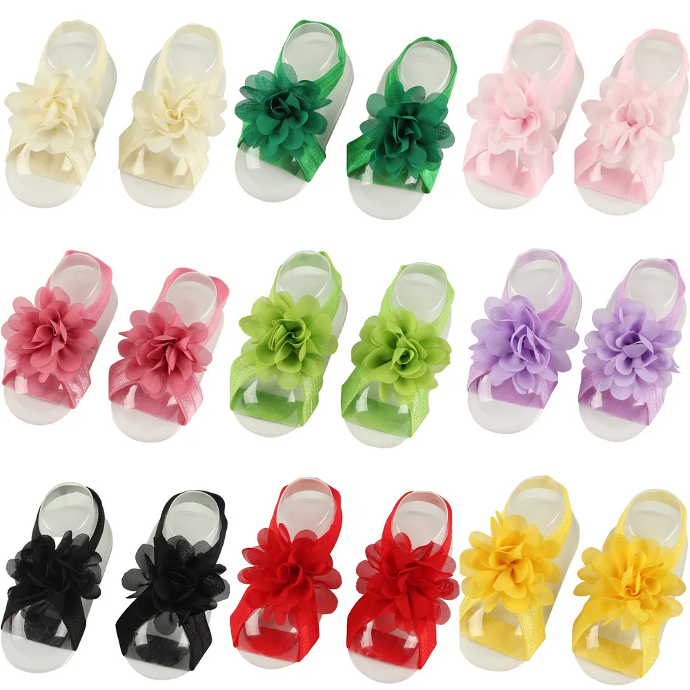 Photography Cheat Sheet - Solid Color Handmade Chiffon Flowers Infant