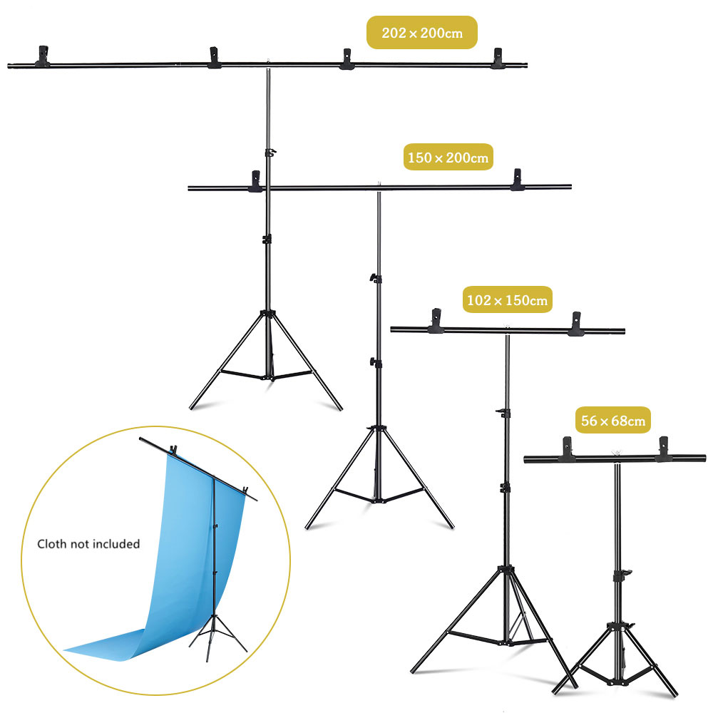 Backdrop Stand Kit - Photography T-shape Background Backdrop Stand Frame