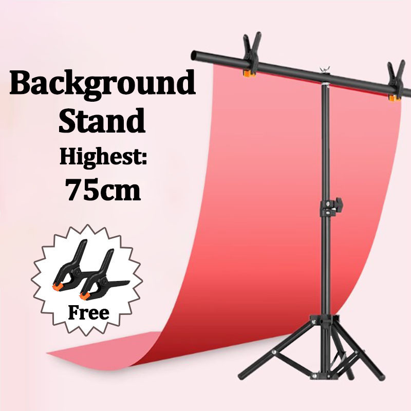 Backdrop Stand Kit - T-shaped Photography Backdrops Stand Photo Studio