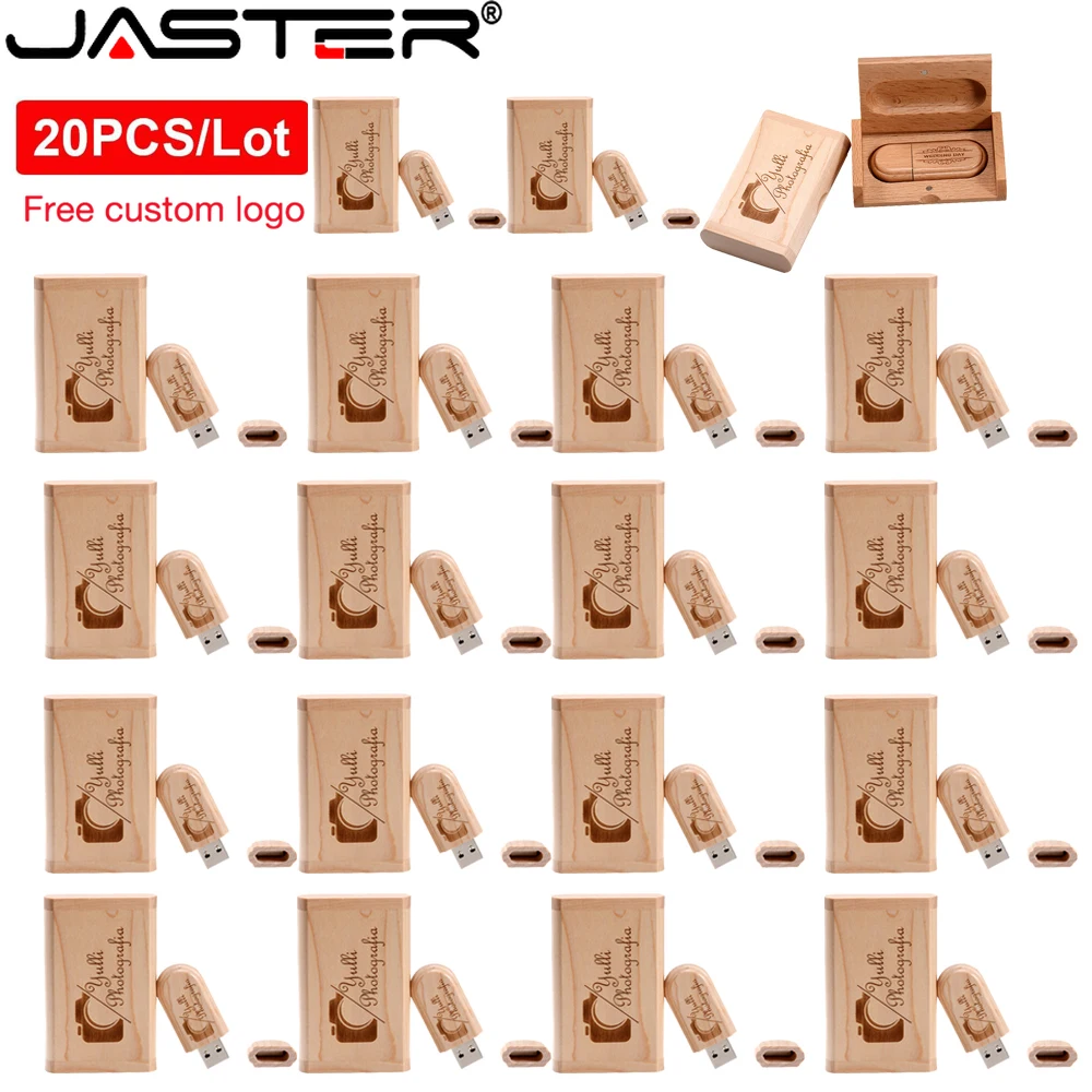 Photography Of Memories - 20PCS/Lot Wooden USB 2.0 Flash Drives