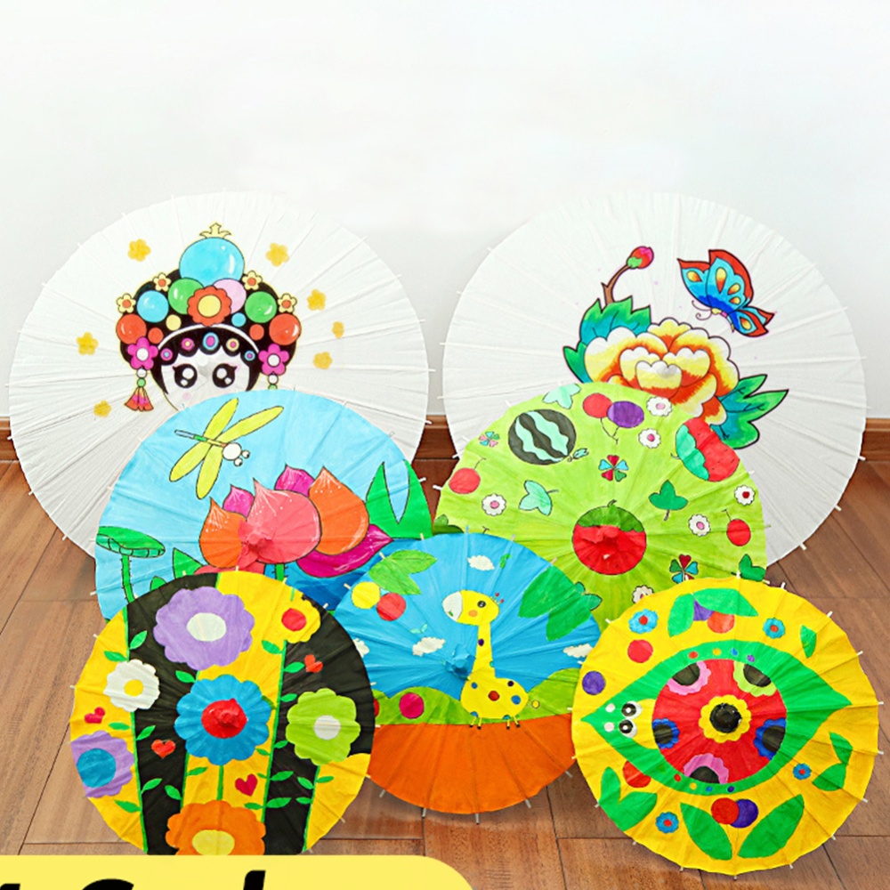 Photography Paper - 1-10Pcs Oiled Paper Umbrella 60cm Handmade