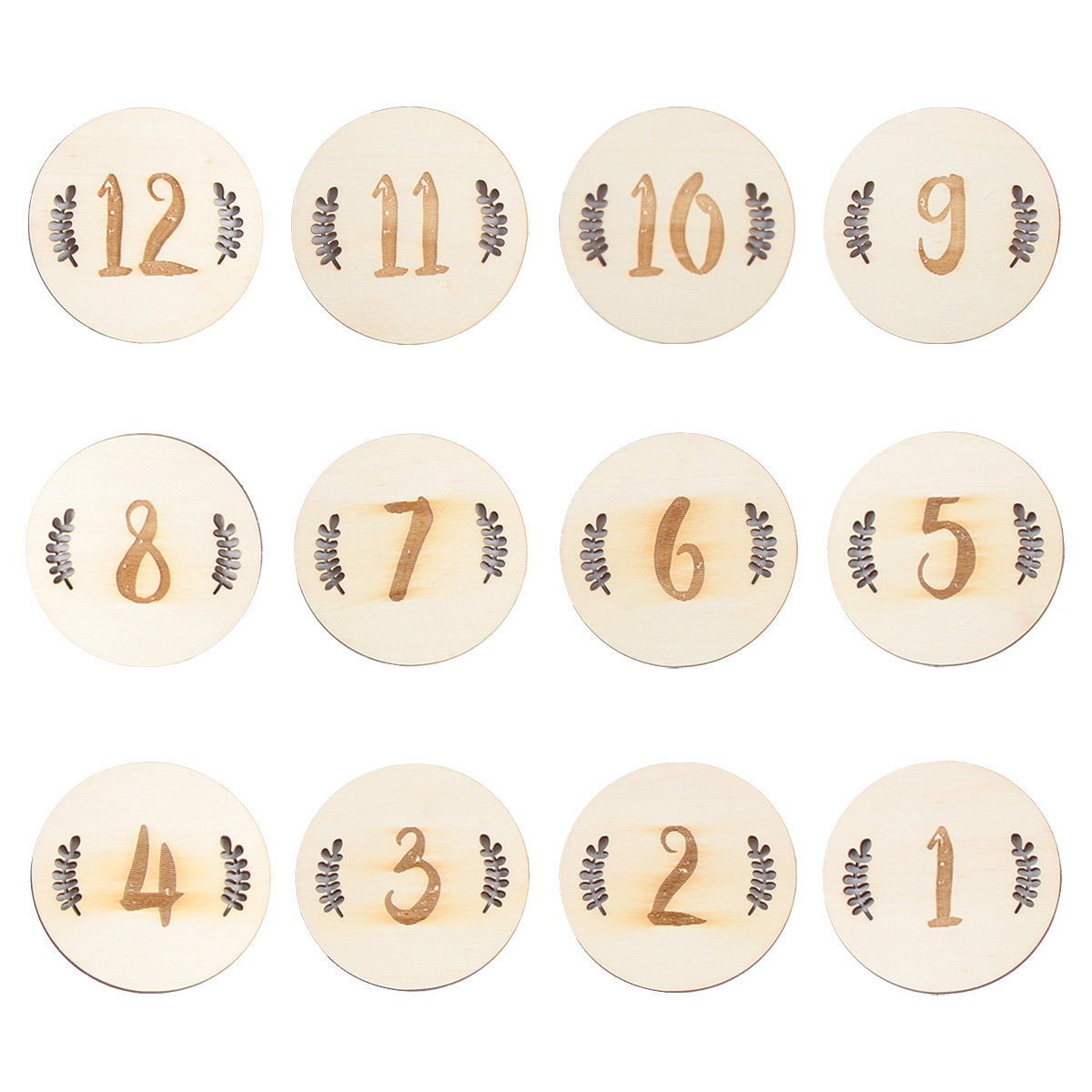 12Pcs Baby Birth Month Cards W - Photography Of Memories ulasan dan harga