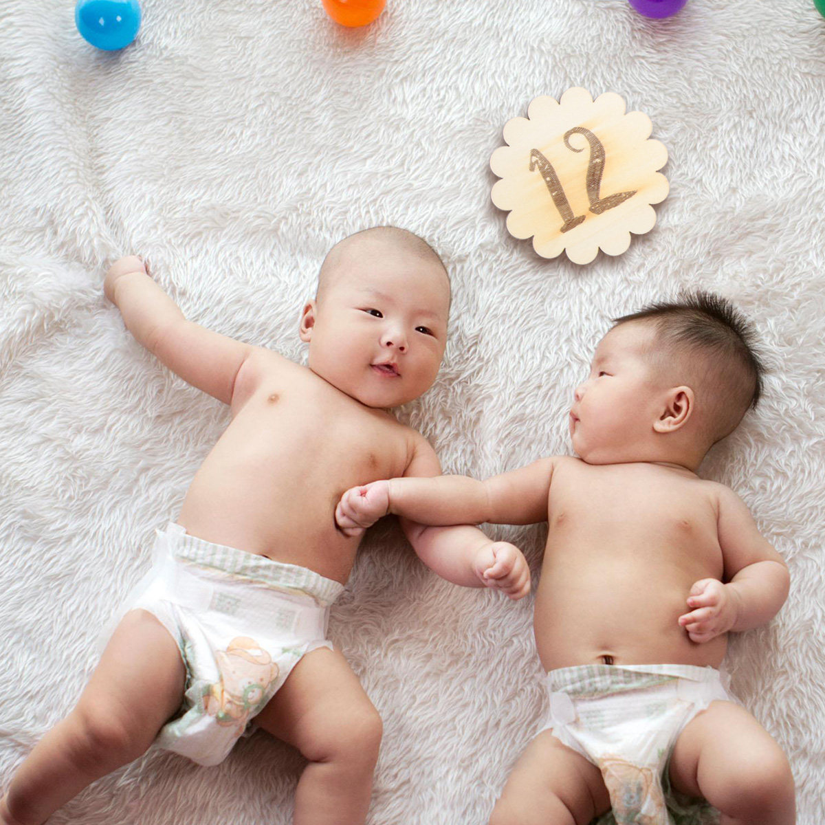 12Pcs Baby Birth Month Cards W - Photography Of Memories ulasan dan harga