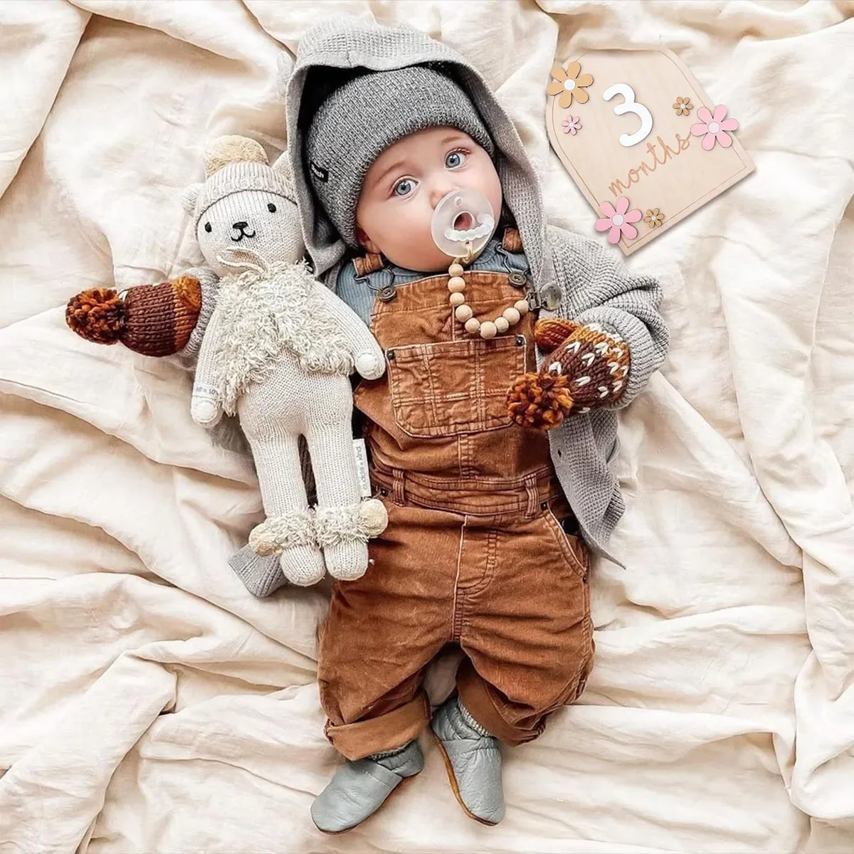 Wooden Baby Monthly Milestone  - Photography Cheat Sheet ulasan dan harga