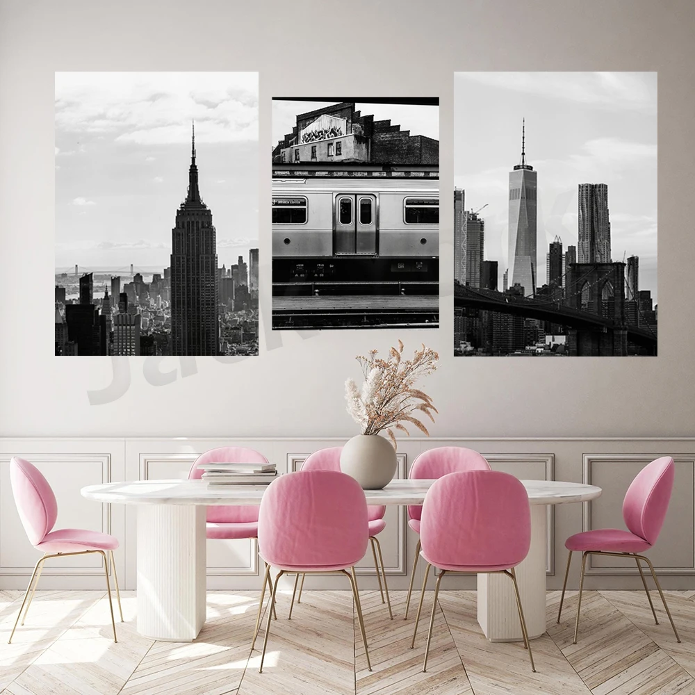 New York Print - Black and Whi - Photography New York ulasan dan harga