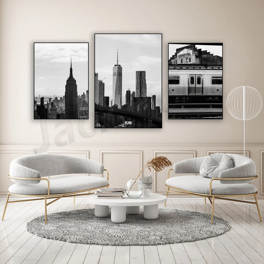 New York Print - Black and Whi - Photography New York ulasan dan harga