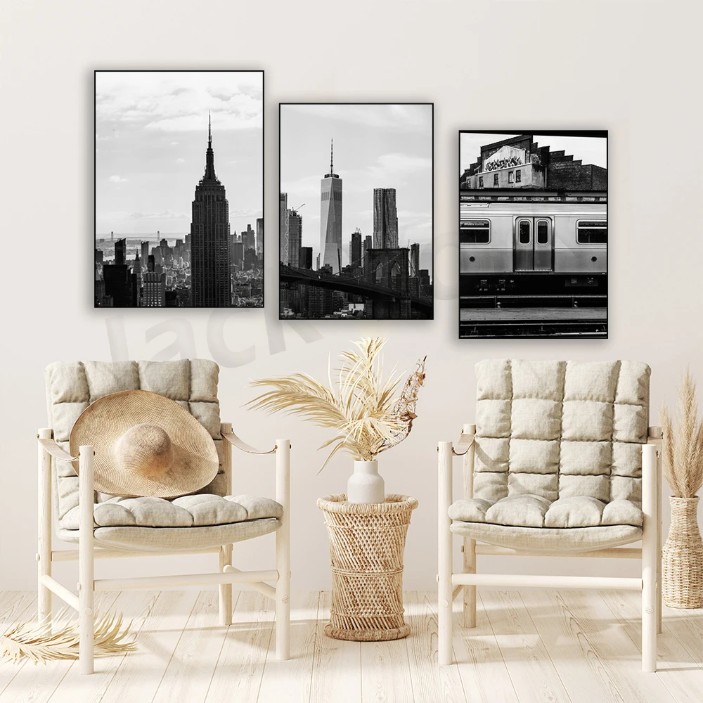 New York Print - Black and Whi - Photography New York ulasan dan harga