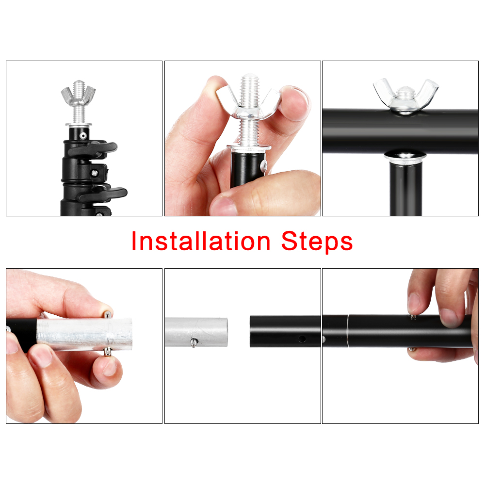 Photography T-shape Background - Backdrop Stand Kit ulasan dan harga