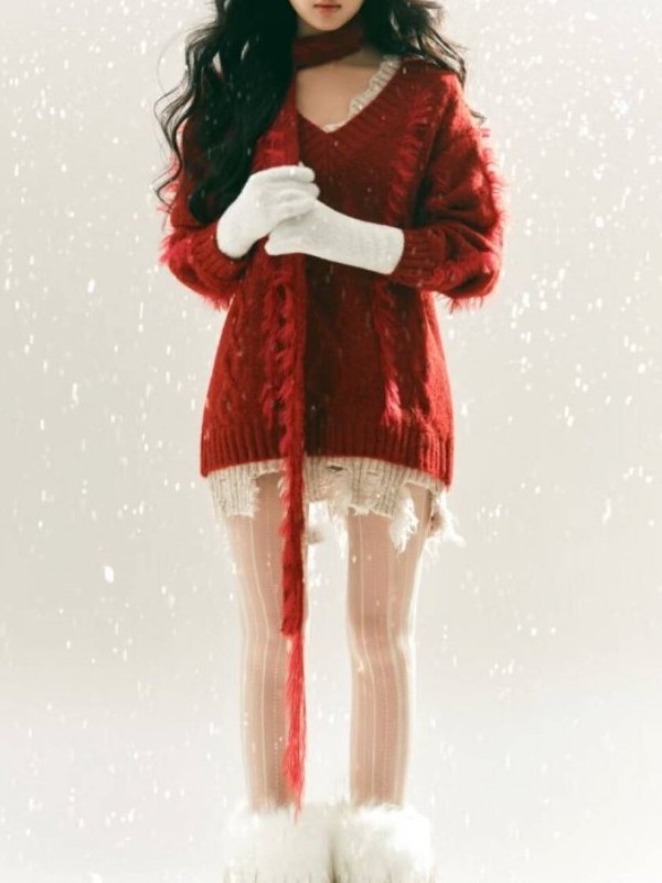 2025 New Red Sweater Art Photo - Photography Of The Year 2025 ulasan dan harga