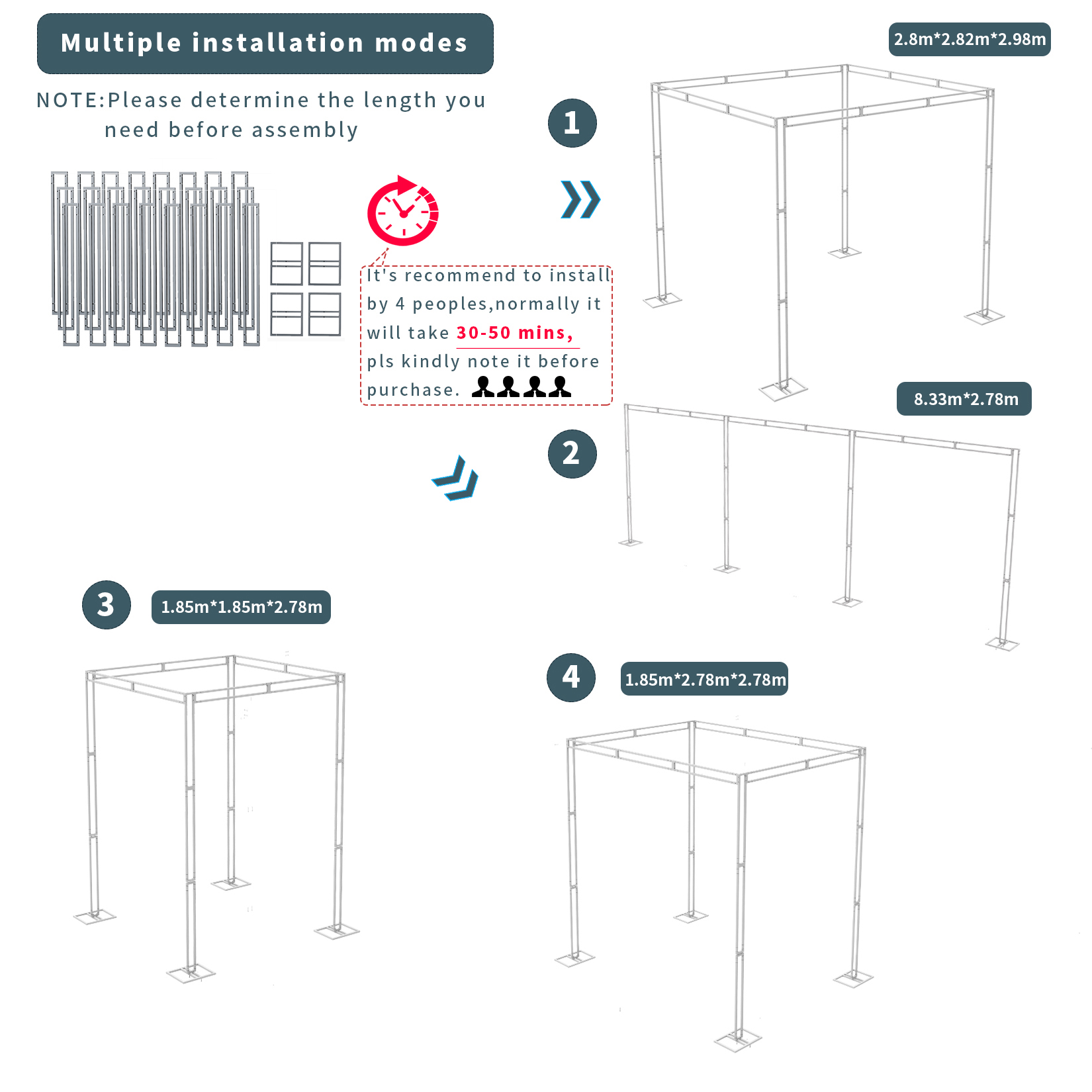 Heavy Wedding Backdrop Stand K - Backdrop Stand Kit ulasan dan harga