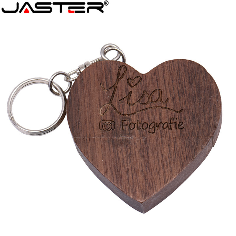 JASTER USB 2.0 wooden heart Fl - Photography Of Memories ulasan dan harga