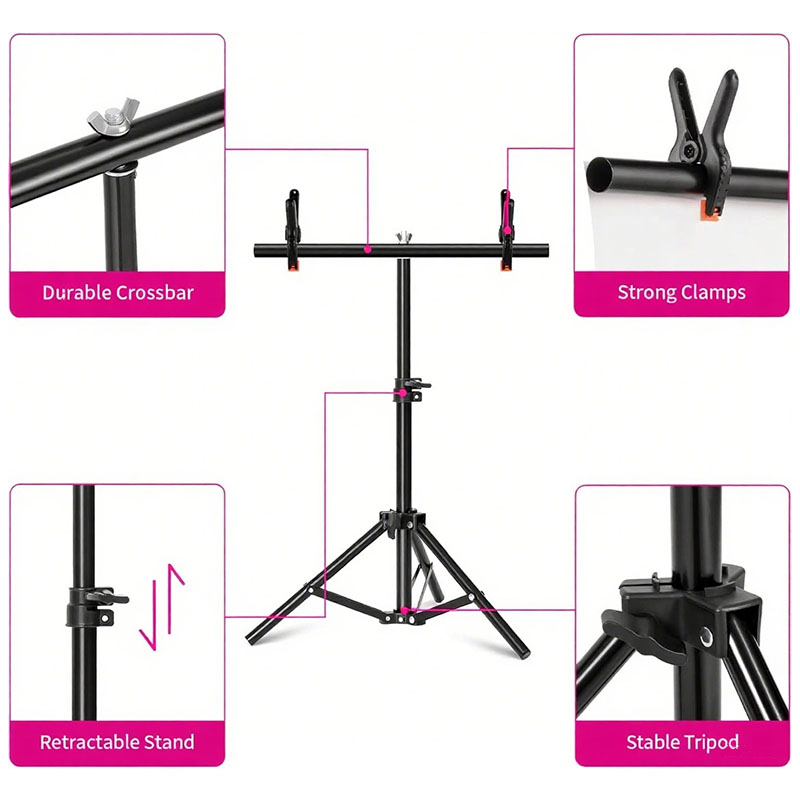 T-shaped Photography Backdrops - Backdrop Stand Kit ulasan dan harga