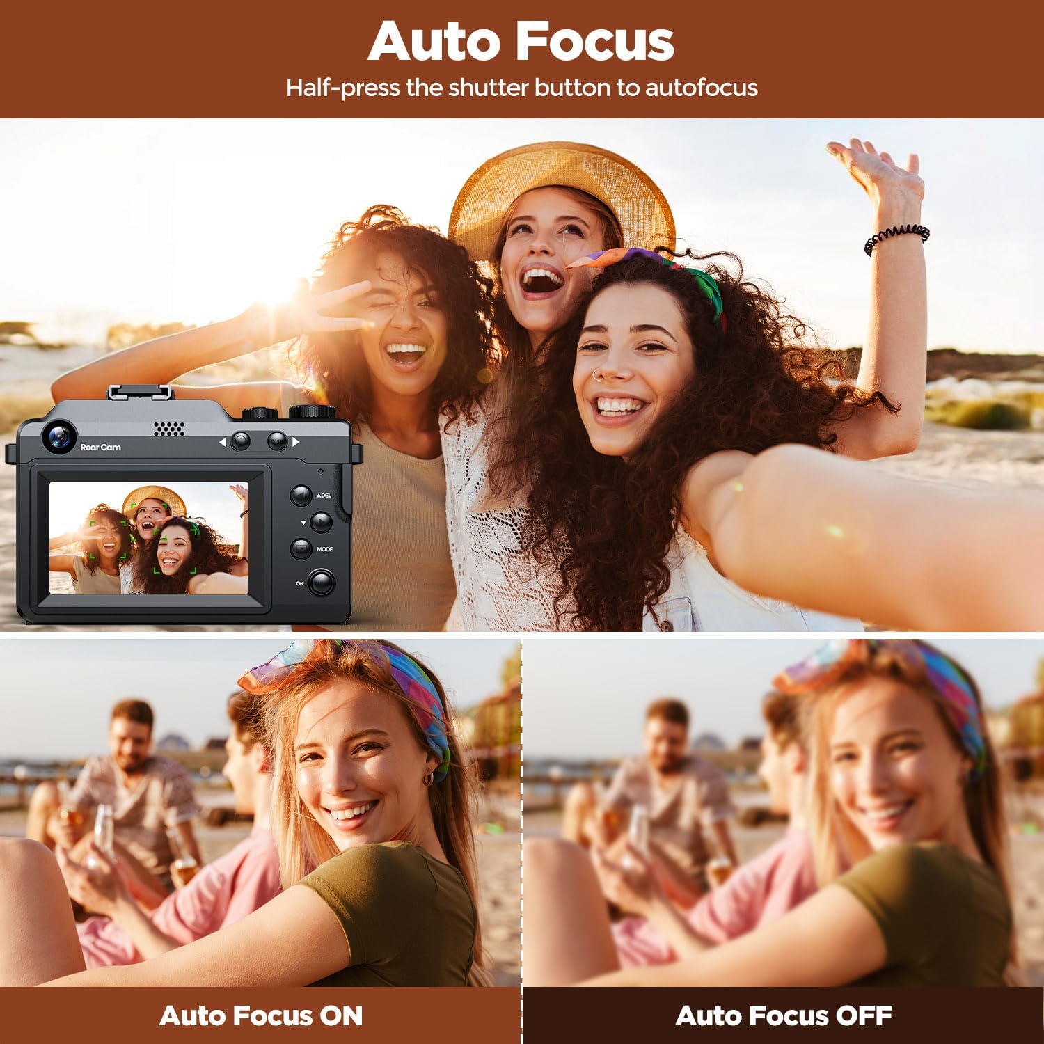 64MP Autofocus 4K Vlogging Cam - Photography Of Memories ulasan dan harga