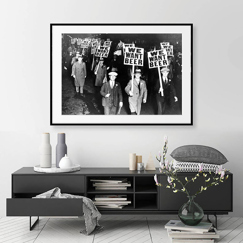 Black and White We Want Beer P - Photography New York ulasan dan harga