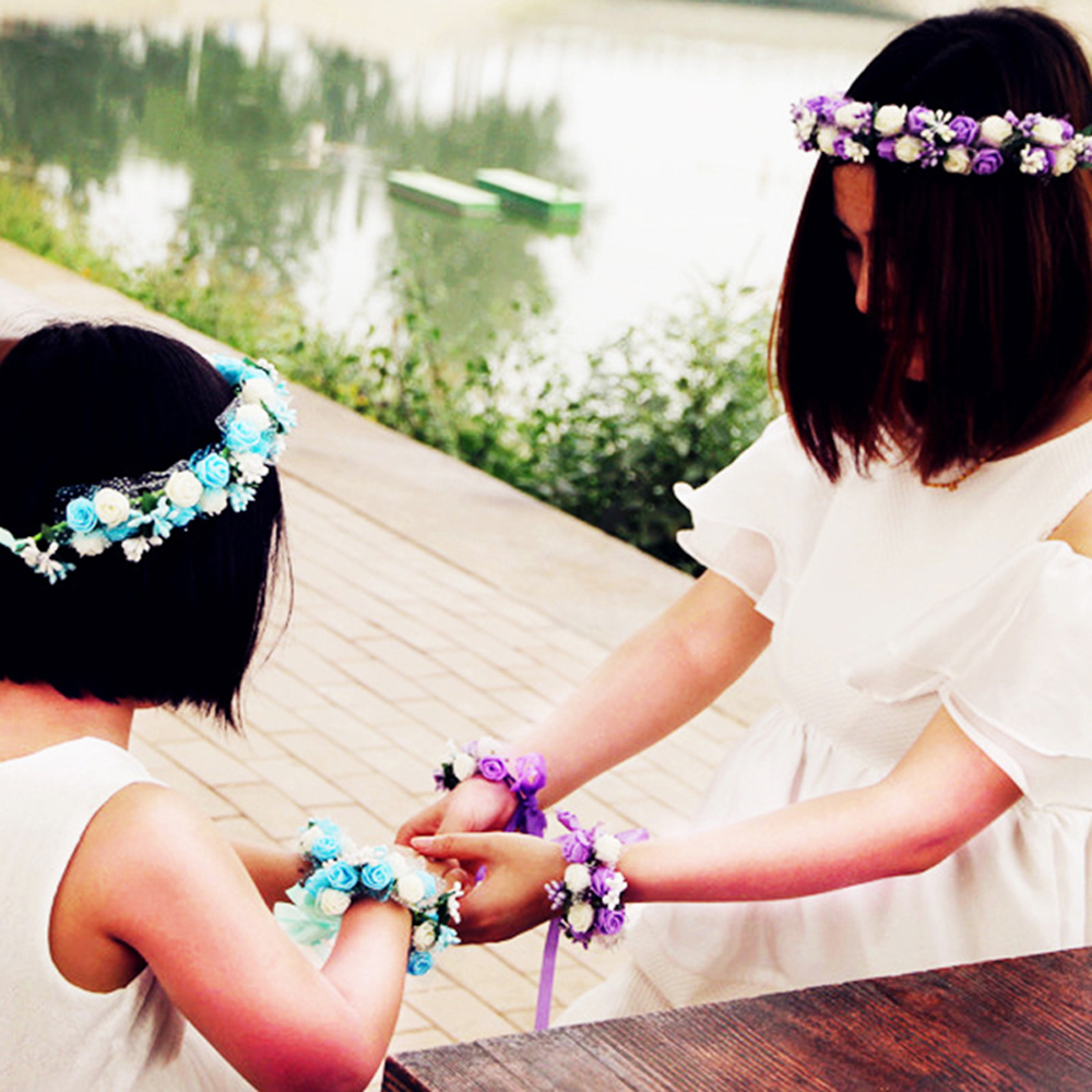 Fairy Flower Hair Crown Colorf - Photography Cheat Sheet ulasan dan harga