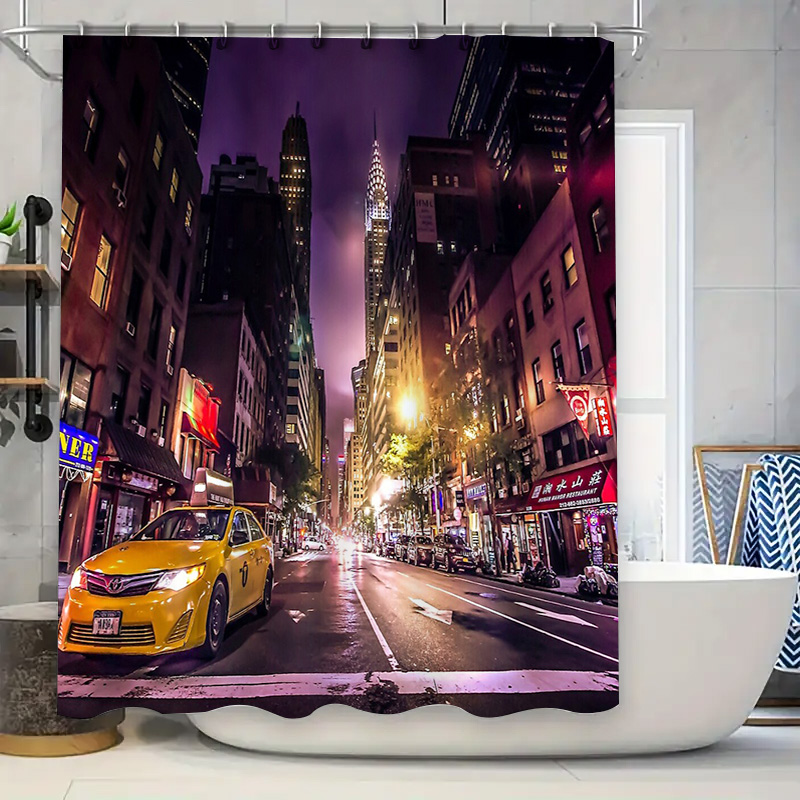 NYC Skyline Shower Curtain New - Photography New York ulasan dan harga