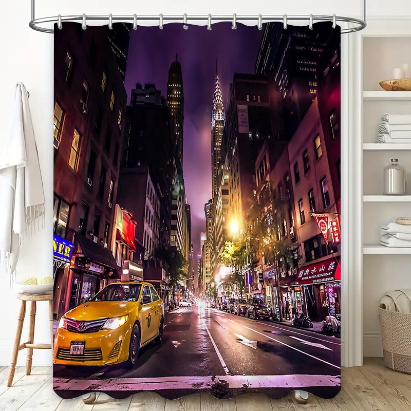 NYC Skyline Shower Curtain New - Photography New York ulasan dan harga