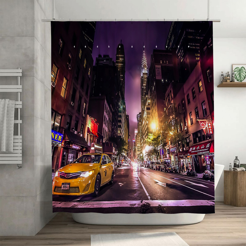 NYC Skyline Shower Curtain New - Photography New York ulasan dan harga