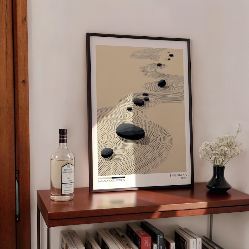 2pcs Japandi Zen Canvas Wall A - Photography Design ulasan dan harga