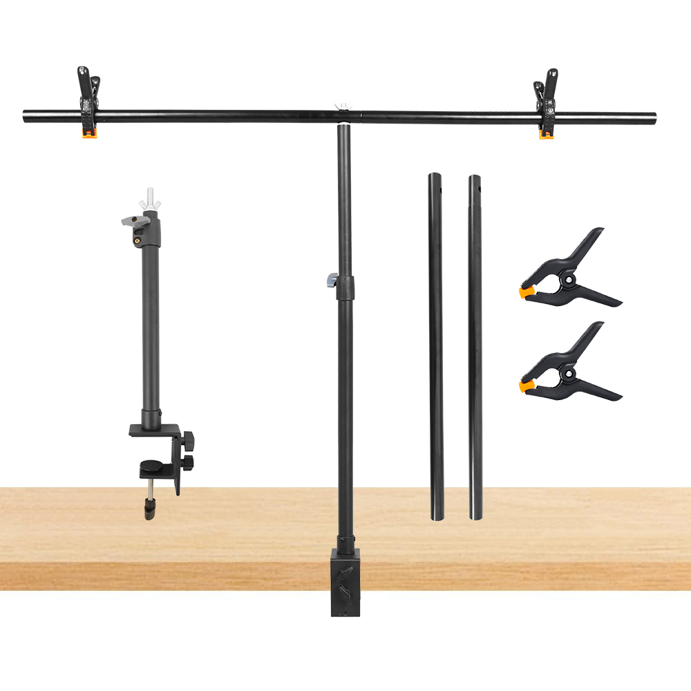 Adjustable Small Desk T-shaped - Backdrop Stand Kit ulasan dan harga