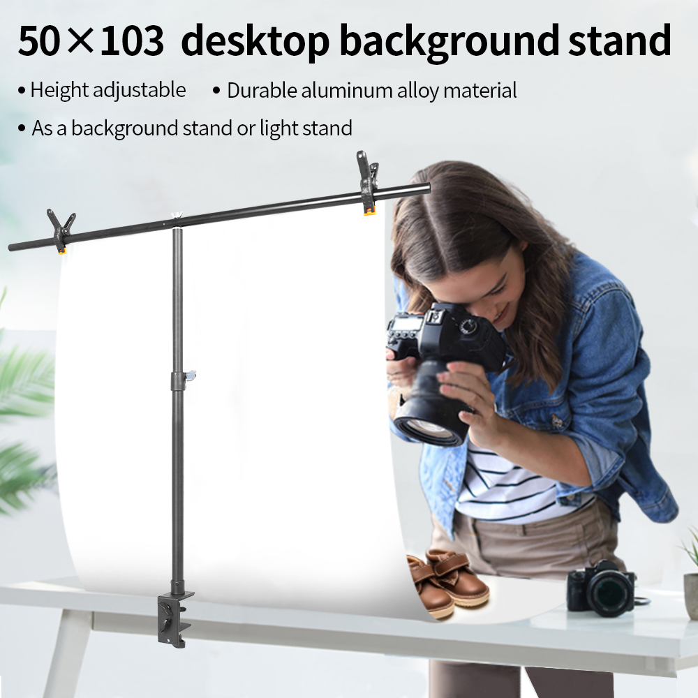 Adjustable Small Desk T-shaped - Backdrop Stand Kit ulasan dan harga