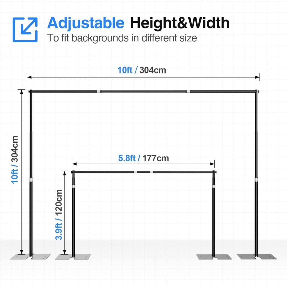 US Shipping 10x10 ft Backdrop  - Backdrop Stand Kit ulasan dan harga