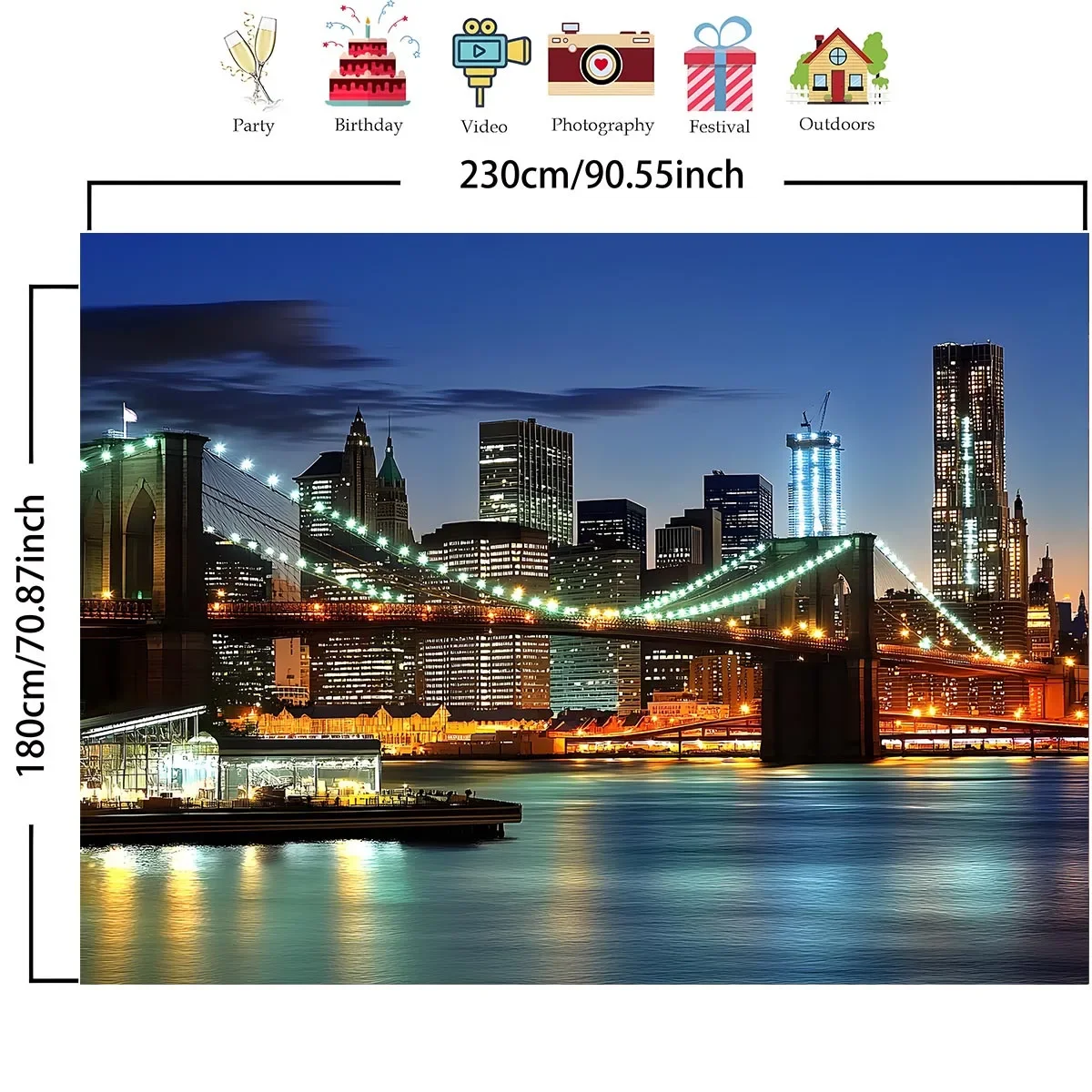 1 polyester fiber New York Cit - Photography New York ulasan dan harga