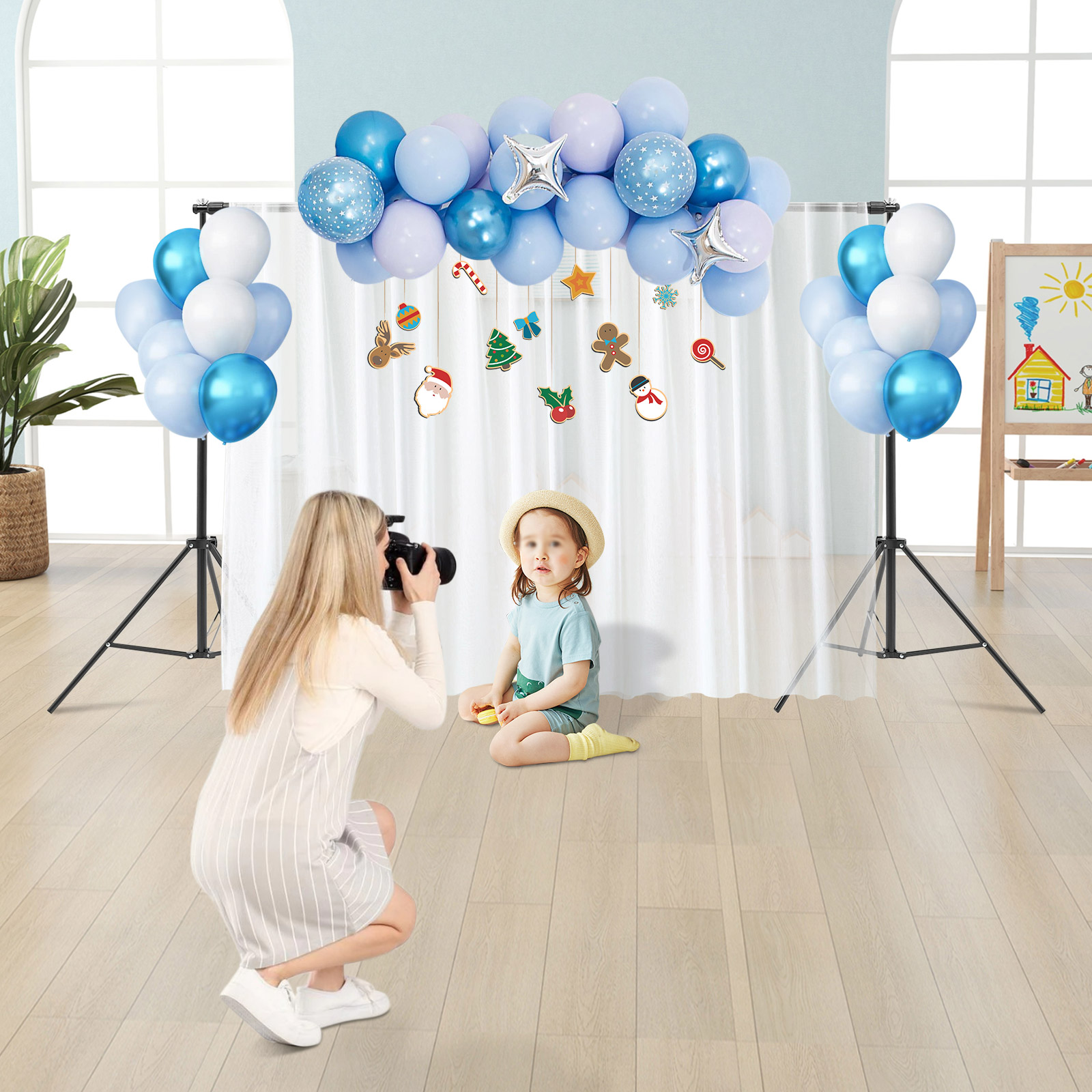 Photo Background Stand Kit, Po - Backdrop Stand Kit ulasan dan harga