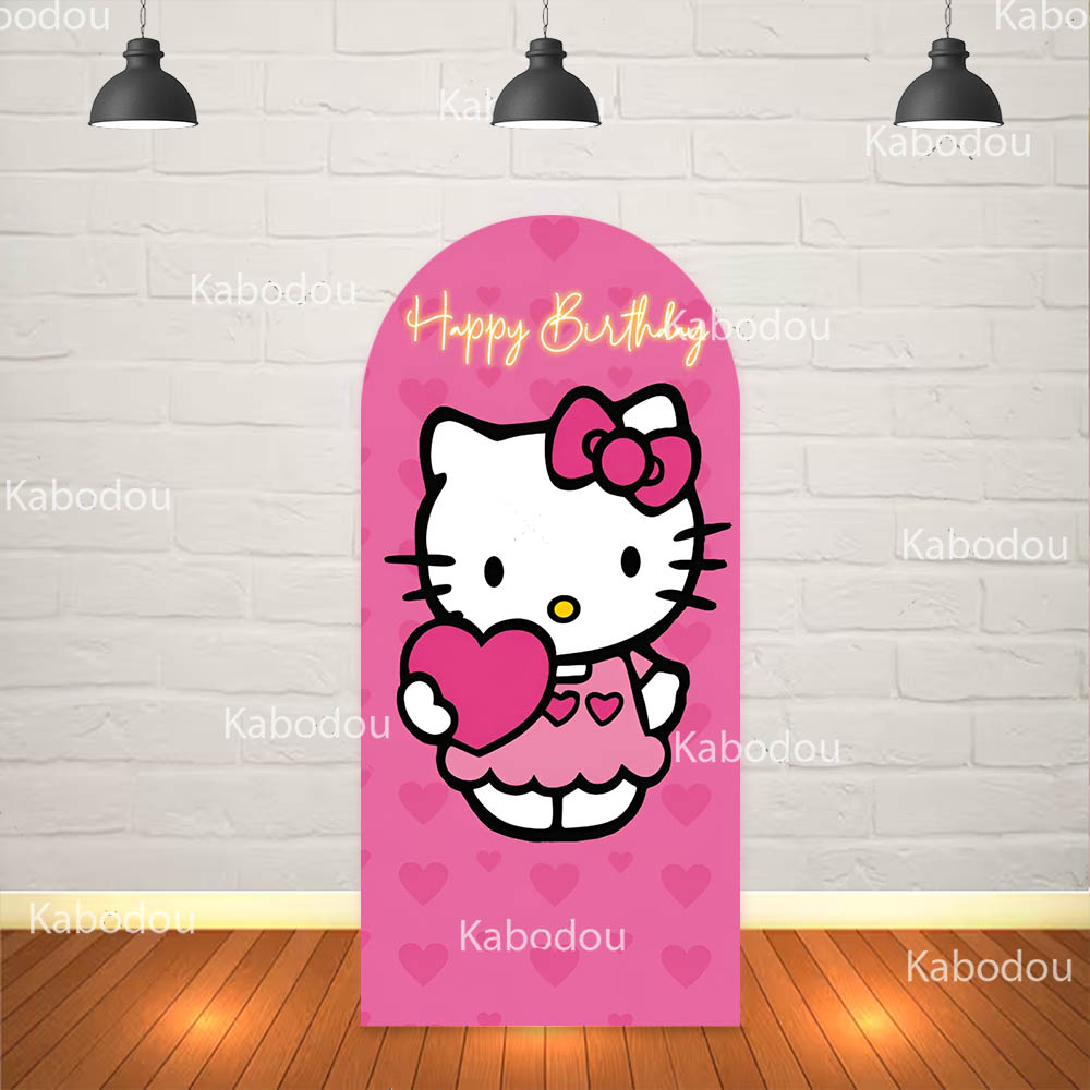 Hello Kittys Backdrop Pink Arc - Photography Cheat Sheet ulasan dan harga