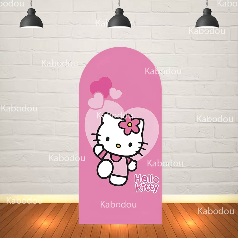 Hello Kittys Backdrop Pink Arc - Photography Cheat Sheet ulasan dan harga