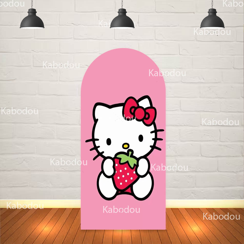 Hello Kittys Backdrop Pink Arc - Photography Cheat Sheet ulasan dan harga