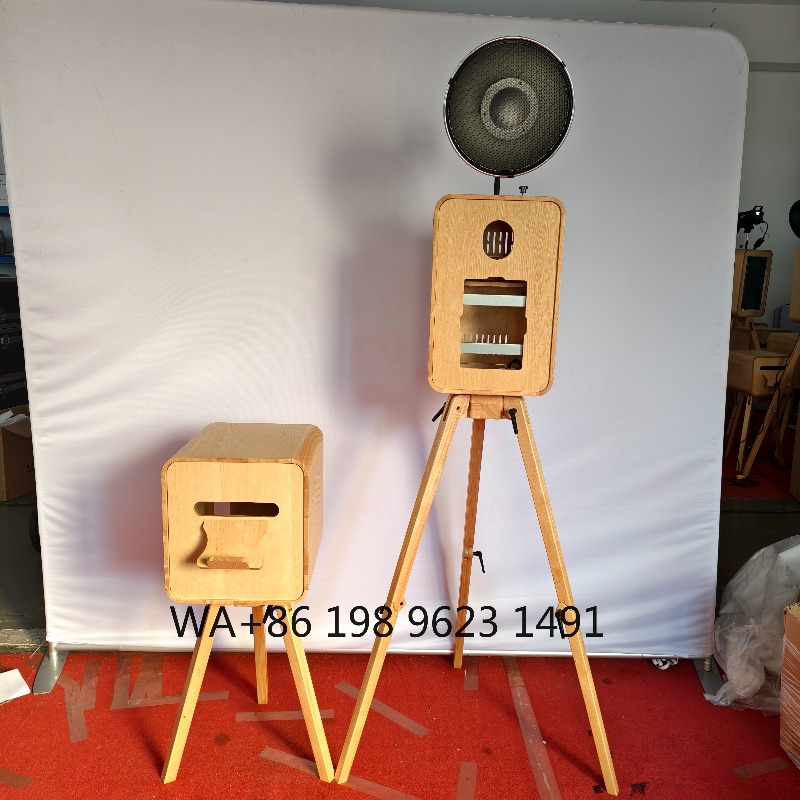 Retro Wooden Selfie Photo Boot - Photography Digital ulasan dan harga