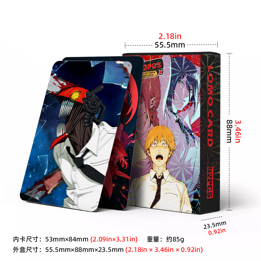 92 Small Cards Chainsaw Man Co - Photography Paper ulasan dan harga